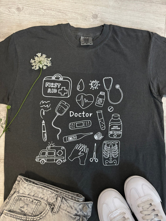 Doctor Black T-shirt